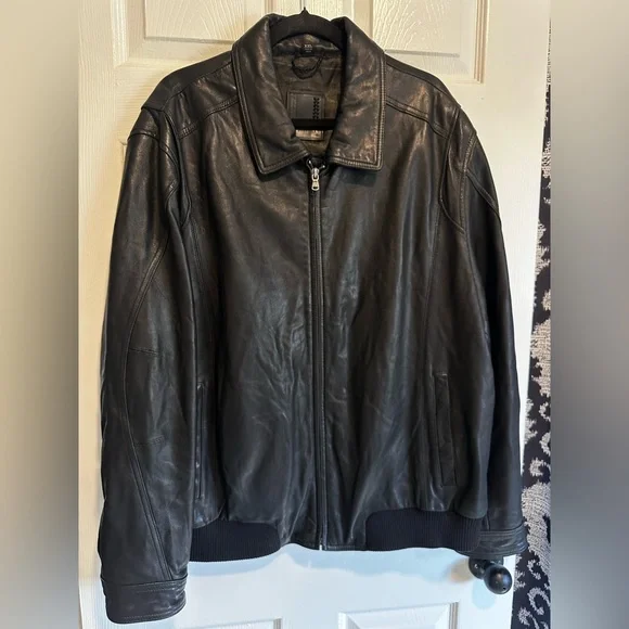 Robert Comstock Light Weight Leather Jacket XXL Men’s - Picture 1 of 15